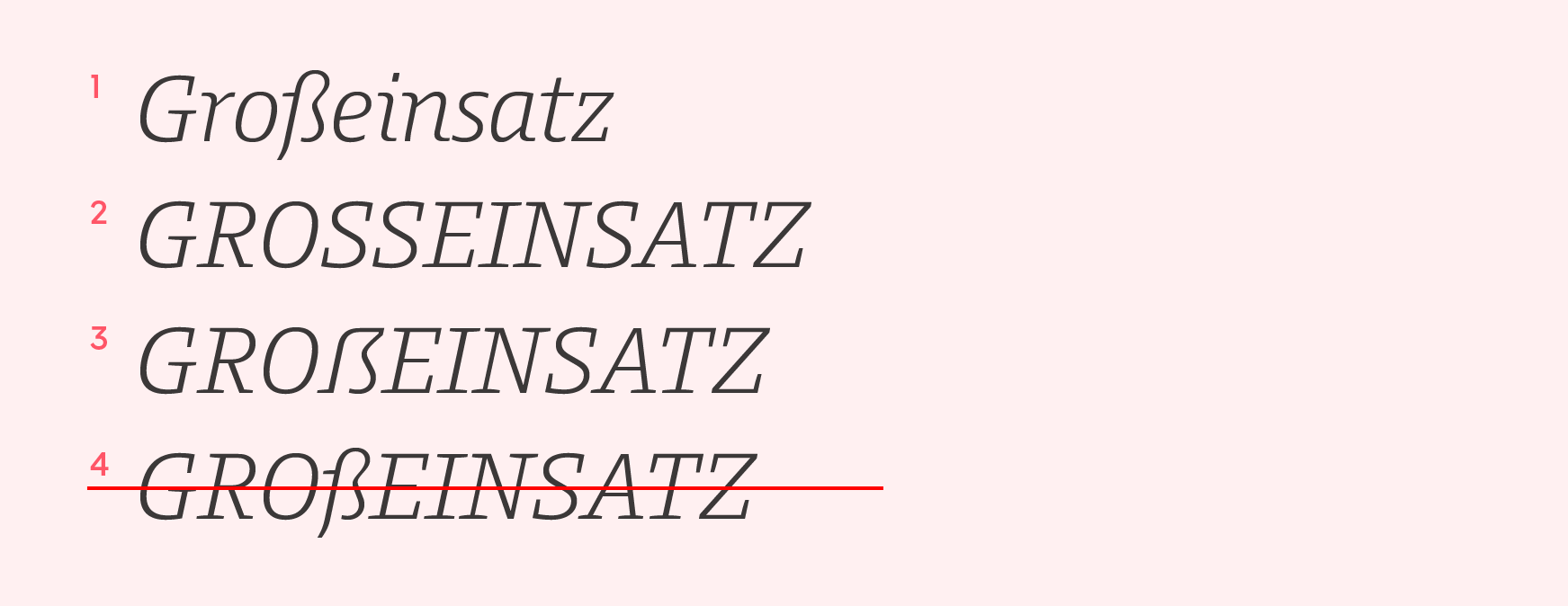 German looking font in word